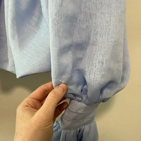 Aje Light Blue Off-Shoulder Top - Picture 4 of 10